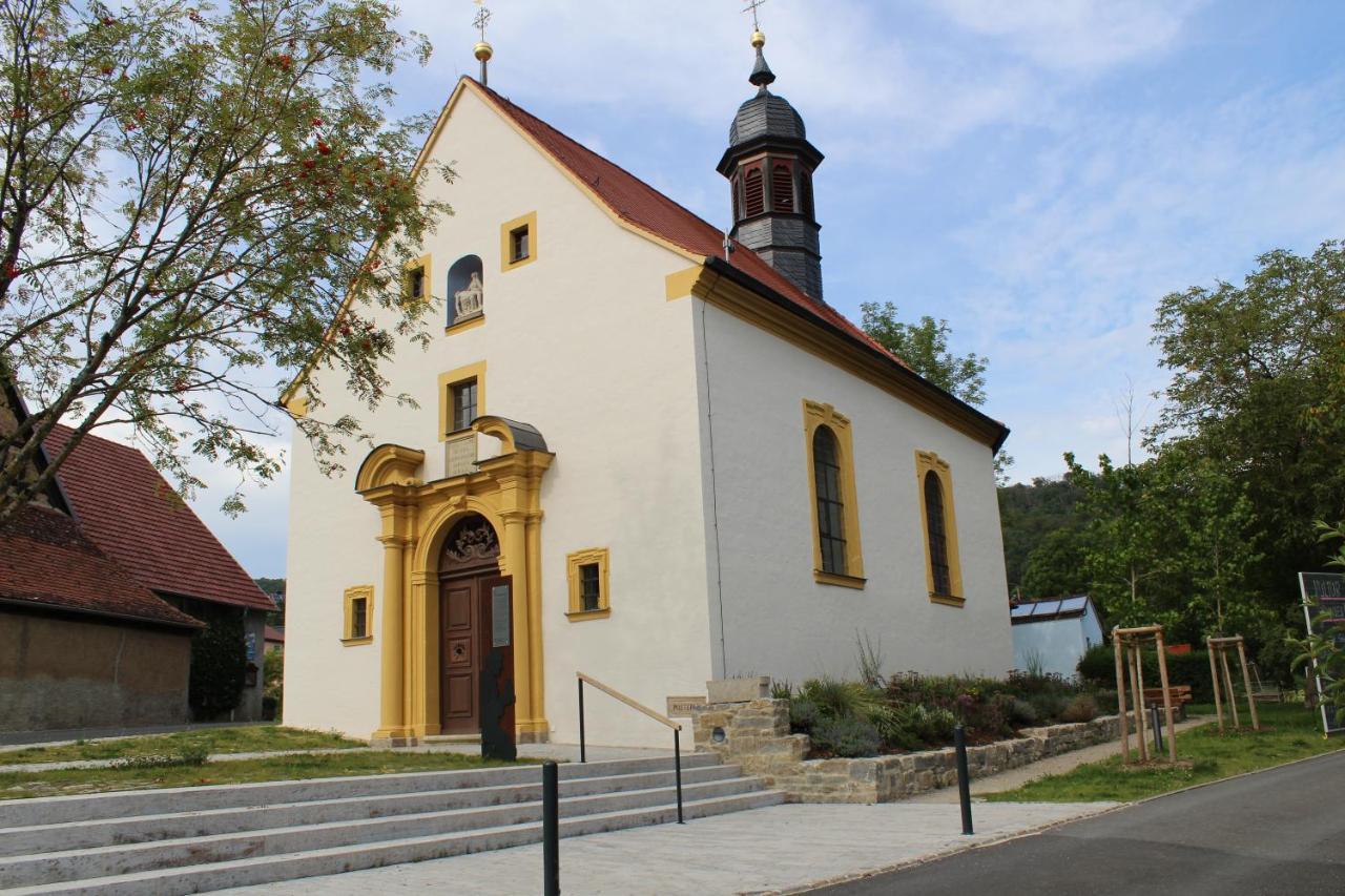 Ferienwohnung Forellenhof Oberschwarzach ภายนอก รูปภาพ